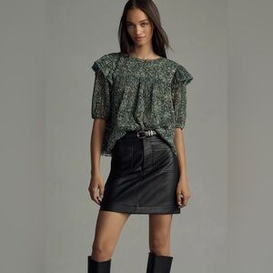 Porridge for Anthropologie Lace Crew-Neck Blouse